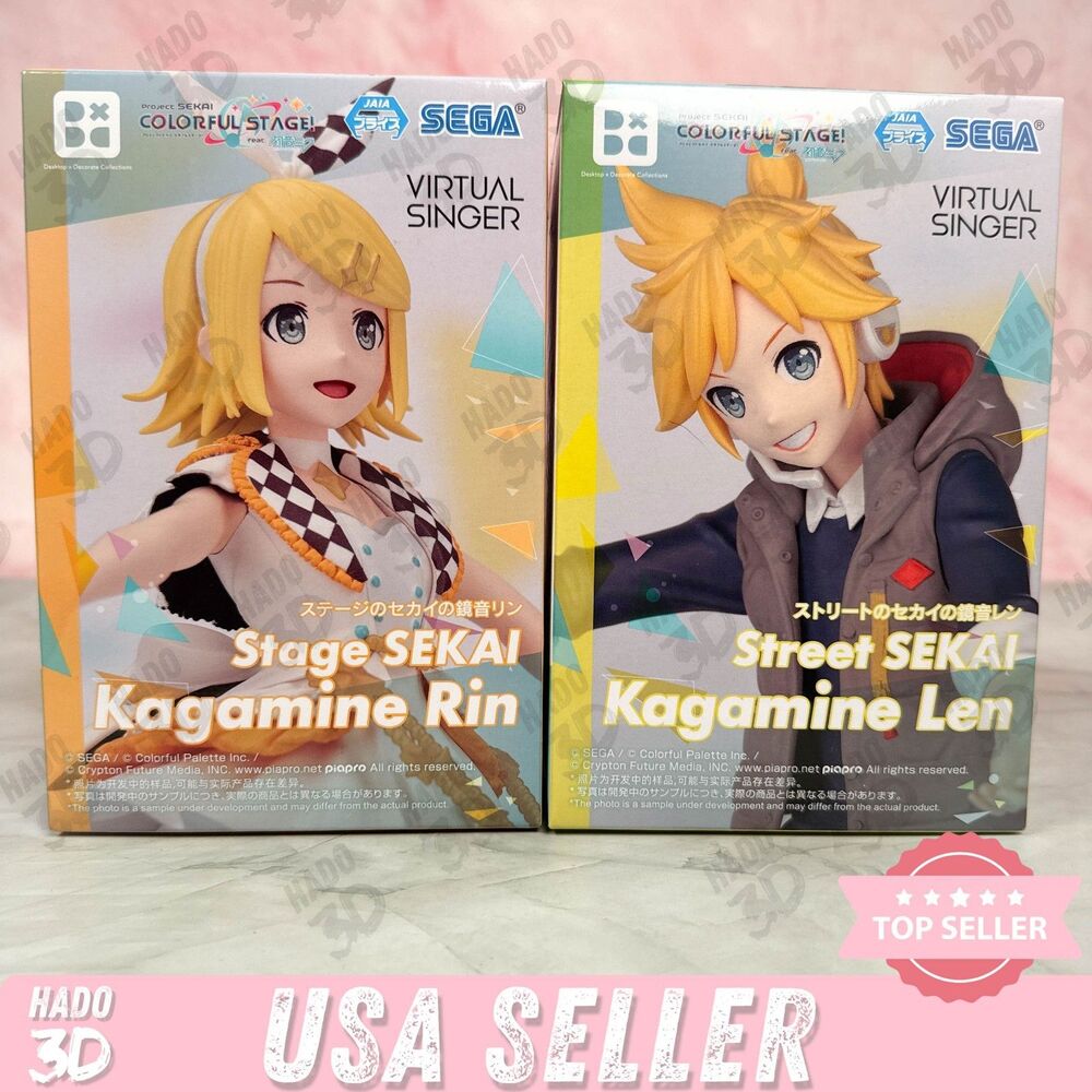 Kagamine Rin & Len Project Sekai Desktop Decorate Collection Figure Sega Prize